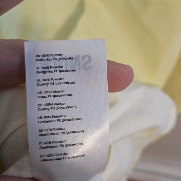 Rains Longer Jacket Straw Yellow Unisex Casual Classic Button Closure Hooded - Picture 14 of 15